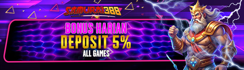 BONUS DEPOSIT HARIAN 5% 