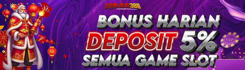 BONUS DEPOSIT HARIAN 5% 